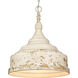 Keating 3 Light 17 inch Antique Ivory Pendant Ceiling Light